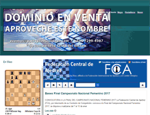 Tablet Screenshot of federaciondeajedrez.com